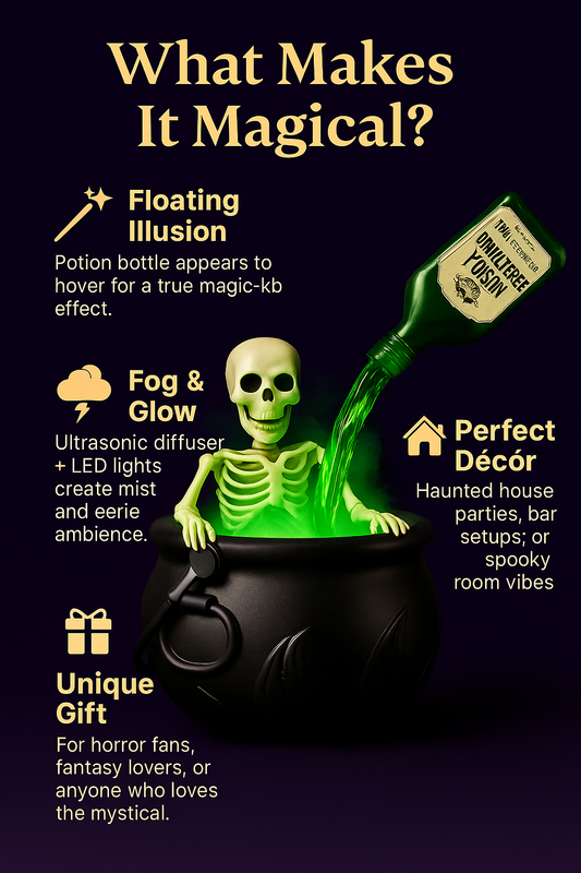 🪄 Mystic Potion Diffuser – Floating Halloween Centerpiece